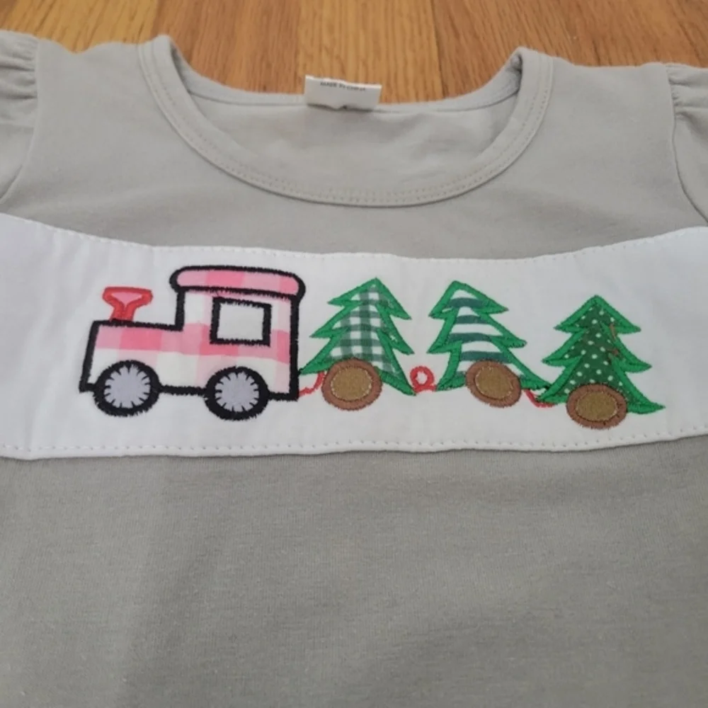 Toddler Girls Christmas Outfit Bundle‎ Sz 24 Months 2T Buffalo Plaid Blue Velvet